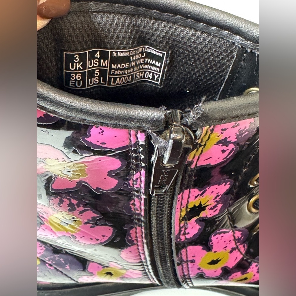 Dr. Martens Pansey Fayre Combat Boot size L5 - Picture 12 of 13